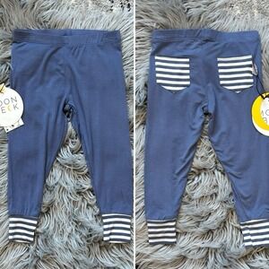 Moon + Beck The Signature Bamboo Legging In Blue Size‎ 3-6 Month